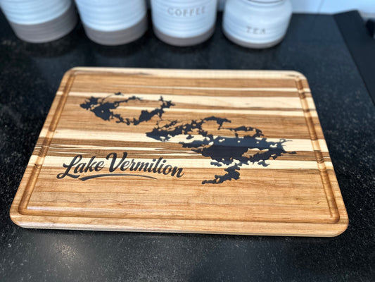 Lake Vermilion Map Board - Ambrosia Maple