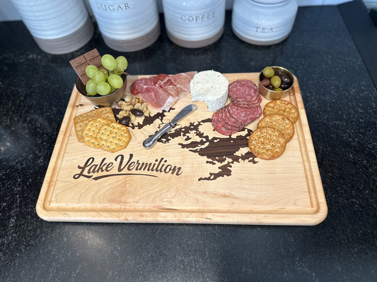 Lake Vermilion Map Board - Maple
