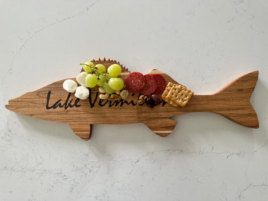 Lake Vermilion Walleye Outline Board - Ambrosia Maple