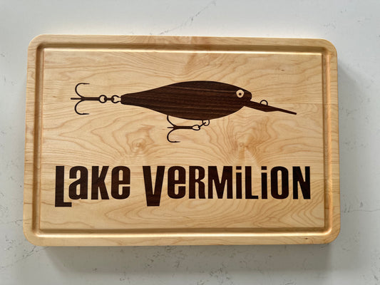Lake Vermilion Lure Board - Maple