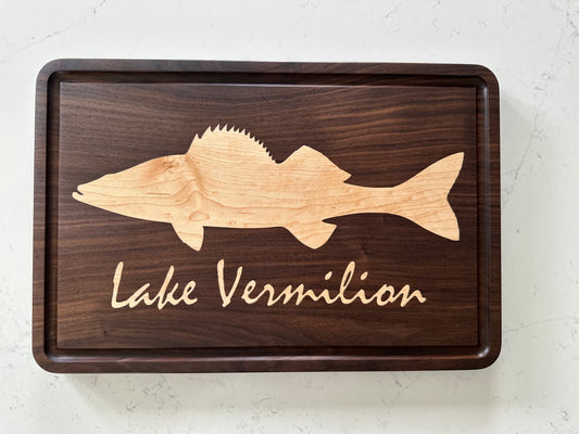 Lake Vermilion Walleye Board - Walnut