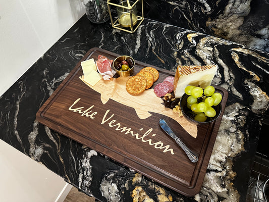 Lake Vermilion Walleye Board - Walnut